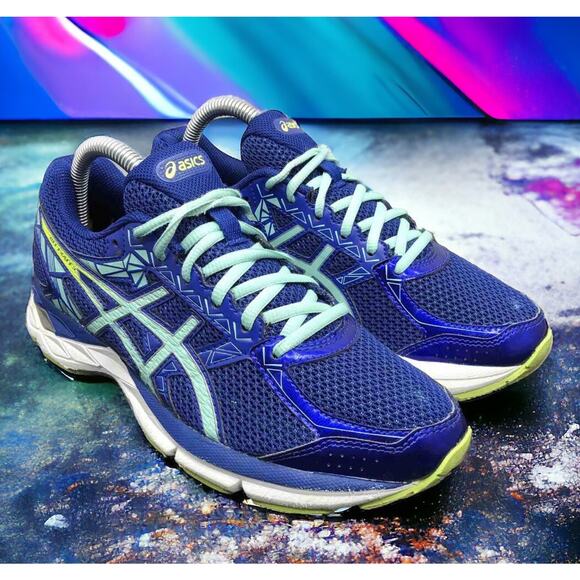 Asics Gel Exalt Royal Blue Teal Duomax Running Race Shoes Womens 9 Fast Ship - Picture 1 of 14